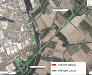 Afsluiting Blokdijk En Omleiding Via A17