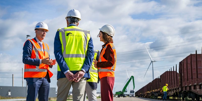 Bezoek Staatssecretaris Betram Aan Lalo Port Of Moerdijk Met Paul Dirix En CCI